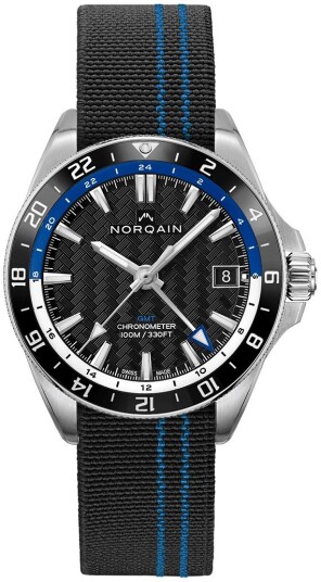 Norqain Herreklokke NN1100SC1CG/BA111/15BAF Adventure Sort/Lær Ø41 Norqain Herreklokke NN1100SC1CG/BA111/15BAF Adventure Sort/Lær Ø41