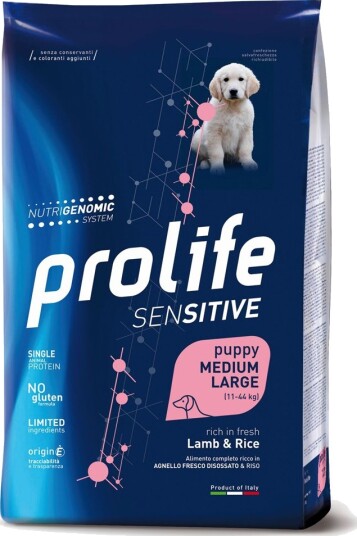 Prolife Puppy Sensitive Medium/Large Lamb & Rice 2 X 10 kg