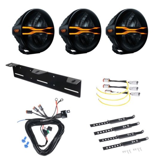 Ekstralys Strands FOR9T Dragon Drive 7 Rund / 18 cm / 105W 3 stk Komplett pakke
