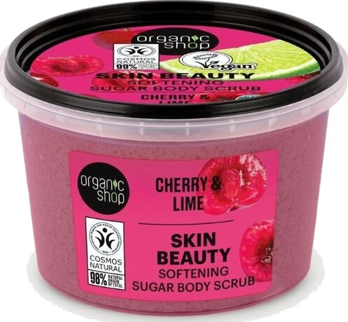 Organic Shop body scrub cherry & lime 250 ml Organic Shop body scrub cherry & lime 250 ml
