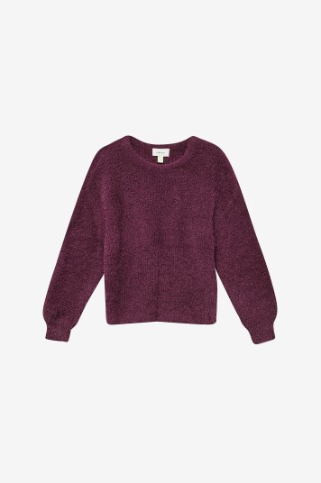 Vero Moda Girl Pullover vmPuff LS O neck Rød Vero Moda Girl Pullover vmPuff LS O neck Rød