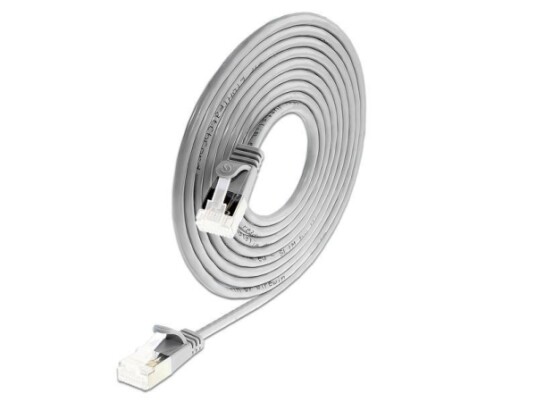 Wirewin Light Patch Kabel Rund U/Ftp Cat 6A Grå 0,5 M Slim Light Patch Kabel Rund Skjermet Poe Fleksibel Og Tynn Kabel For Spesielle Bruksområder Pkw Light Stp K6a 0,5 PKW LIGHT STP K6A 0.5