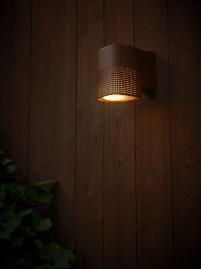 Nordlux Sidara Vegglampe Utendørs E27 IP54 Brun Metall