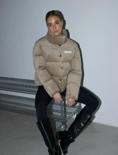Rethinkit Studios Boxi Jacket Shelter Corduroy - Beige - M