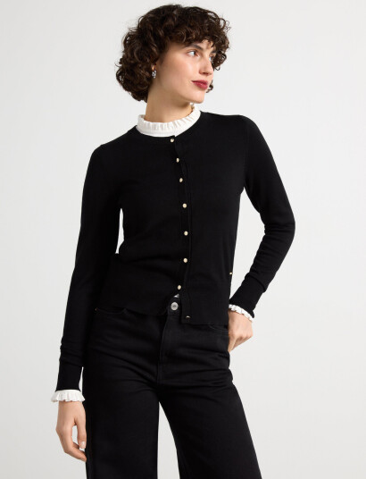 Lindex Cardigan Anna Black - Black - XL Lindex Cardigan Anna Black - Black - XL