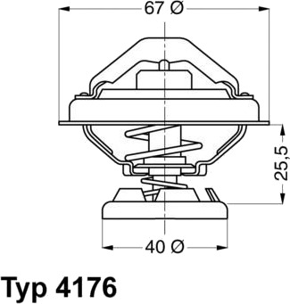 Termostat WAHLER 4176.85D