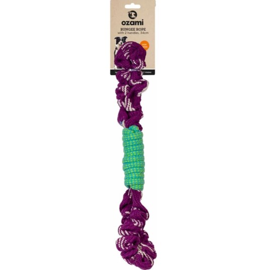 Ozami Hundeleke Bungee Rope Med To Håndtak 34 cm Ozami Hundeleke Bungee Rope Med To Håndtak 34 cm