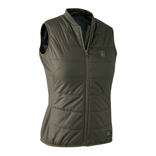 Deerhunter Lady Heat Inner Waistcoat Deep Green 40, Deep Green Deerhunter Lady Heat Inner Waistcoat Deep Green 40, Deep Green
