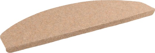 Selvlimende trappematter 15 pcs Beige 80 x 28 x 3,5 cm