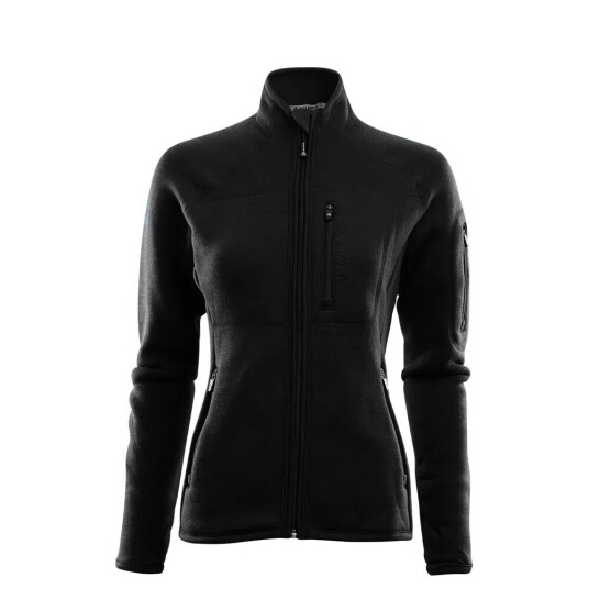 Aclima FleeceWool Jacket , dame Jet Black S Aclima FleeceWool Jacket , dame Jet Black S