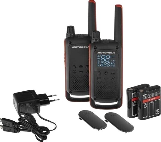 Motorola Talkabout T82 walkie talkie 2 stk jaktradio med IPX2 og LED-lommelykt Motorola Talkabout T82 walkie talkie 2 stk jaktradio med IPX2 og LED-lommelykt