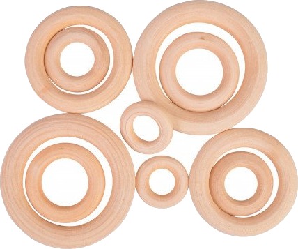 Infinity Hearts Infinity Hearts Treringer Gardinringer Tre Runde 20 50Mm 10 Stk