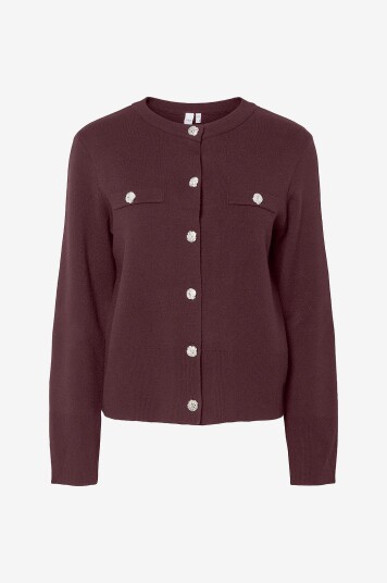 YAS Kardigan yasPimi LS Knit Rød YAS Kardigan yasPimi LS Knit Rød