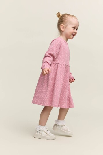 Gullkorn Villvette Kjole Rosa 122