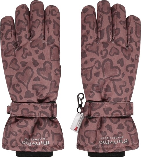 Minymo Gloves Aop - BURLWOOD - 4-6Y