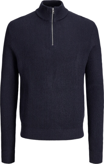 Jack & Jones Jjpannel Knit Half Zip Aw26 Jnr Navy 152