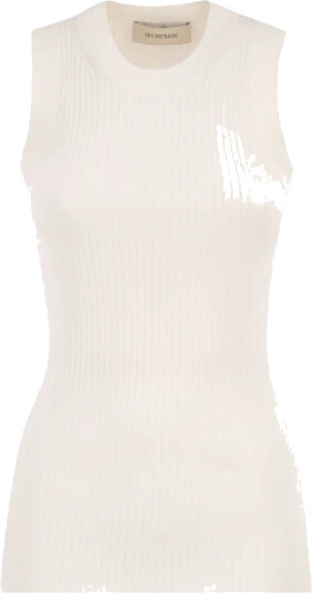 Sportmax Dame Topper Hvit L,
