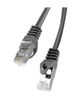Lanberg Koblingskabel Rj-45 Hann Til Rj-45 Hann 3 M Foliebelagt Uskjermet Tvinnet Kabelpar F/Utp Cat 6 Flertrådet Formstøpt Uten Hindringer Ral 9004 Svart