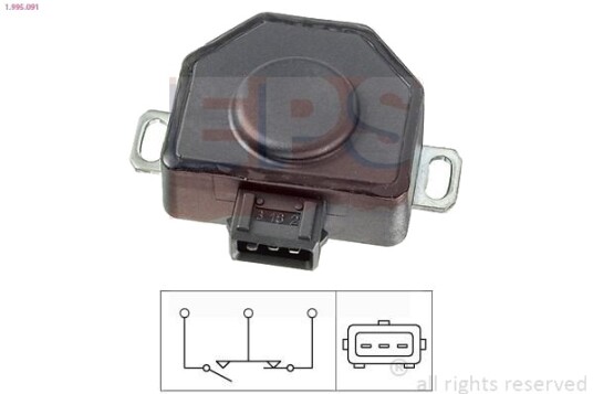 Sensor, drosselventilstilling EPS 1.995.091