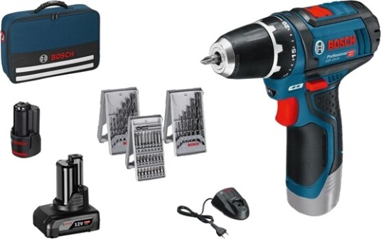 Bosch Drill GSR 12V-2-LI M/ 2,0 Ah + 4,0 Ah