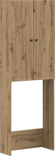 vidaXL Toalett skap EDE Artisan eik 66 x 25,5 x 190 cm Konstruert tre
