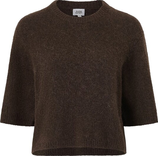 Twist & Tango Madina Short Sleeve Knit Brown XS