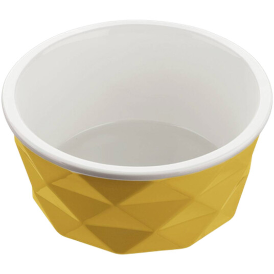 Dog & Cat Feeding Bowl Eiby Ceramic Yellow 1900 ml