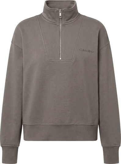 Calvin Klein Ls French Terry Standard Logo To Grey M