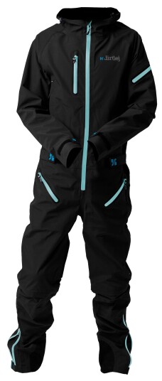 Dirtlej Dirtsuit Core Edition BlackLabel heldragt med lange ben Svart
