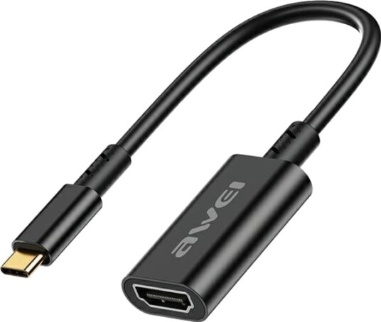 Usb Adapter Awei Cl 217T Usb C Til Hdmi Svart Cl 217T