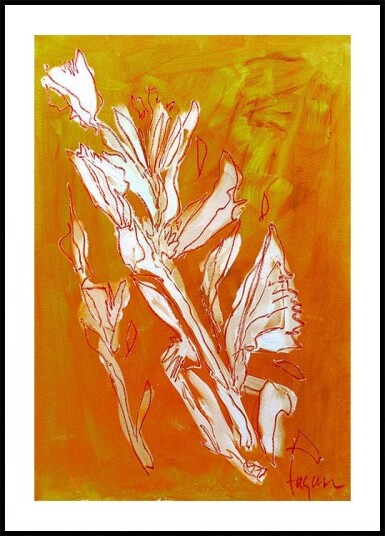 Dream garden 4 Ochre Poster Plakat / 40x50cm Dream garden 4 Ochre Poster Plakat / 40x50cm
