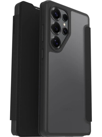 OtterBox React Folio Samsung Galaxy S25 Ultra Black Crystal clear/black ProPack