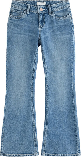 Lindex Freja Flared Leg Jeans With Shorter Leg - Blue - 164