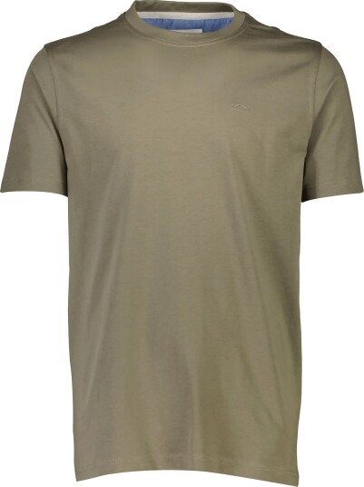 Bison Basic O Neck Tee With Small Bison Logo   DK ARMY   3XL