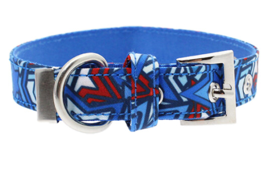 Hundehalsbånd Hero Star L 25mmx35-45cm Blå