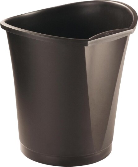 Papirkurv Esselte Basko 18 Ltr. Sort   12 Stk.