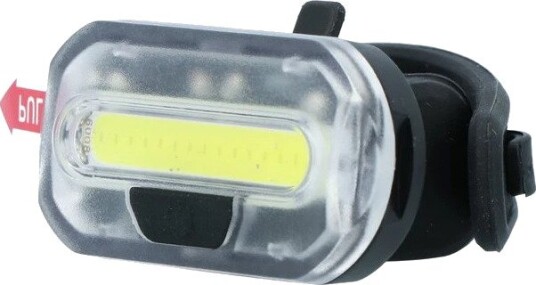 Sykkellykt Dresco Forlykt COB LED 10 LED oppladbar via USB 60 lumen svart