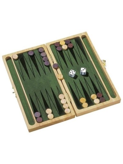 Goki Sammenleggbart Tre Backgammon Brettspill for Barn - 25x24x4 cm Goki Sammenleggbart Tre Backgammon Brettspill for Barn - 25x24x4 cm