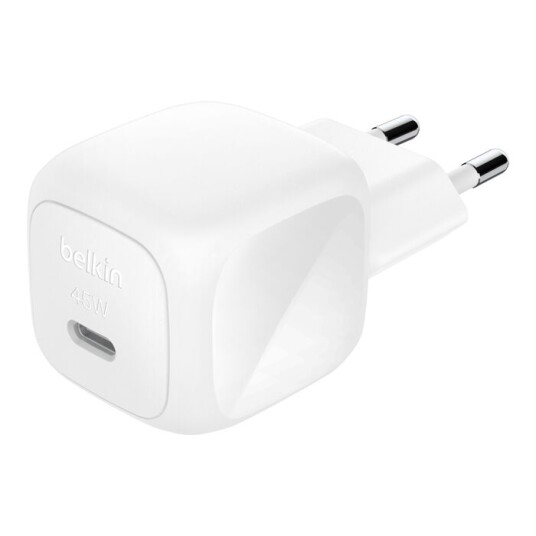 Belkin 45W USB-C PD Vegglader Hvit - Kompakt Mobillader Belkin 45W USB-C PD Vegglader Hvit - Kompakt Mobillader