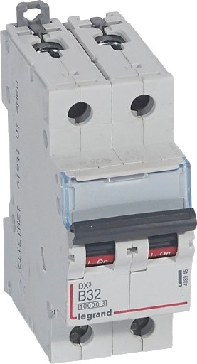Legrand DX³ MCB automatsikring B32 2P 2M 10/16kA