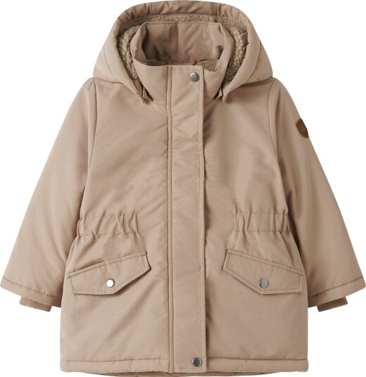 Name It Vinterjakke Parka NmfMarlow Sølv Mink Name It 5 år (110) Vinterjakke Beige
