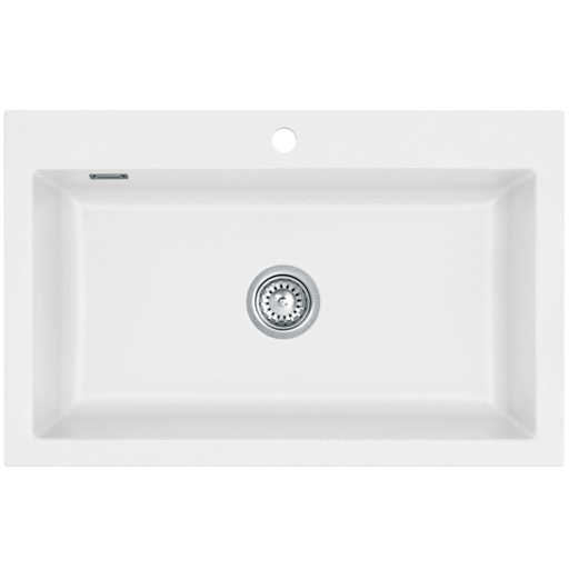 Lavabo Mera 80 kjøkkenvask 80x51 cm, matt hvit Lavabo Mera 80 kjøkkenvask 80x51 cm, matt hvit