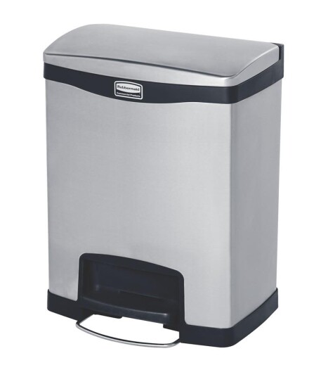Rubbermaid Slim Jim Avfallsbeholder med pedal rustfritt stål 30 l Lager & miljø Rubbermaid Slim Jim Avfallsbeholder med pedal rustfritt stål 30 l Lager & miljø