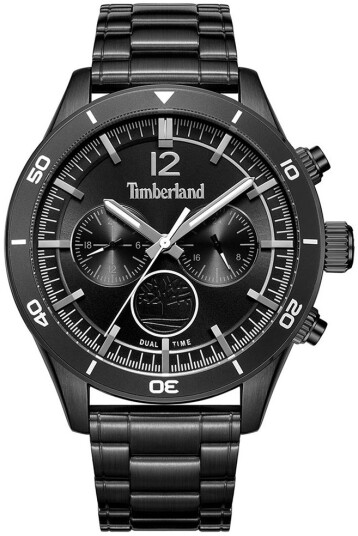 Timberland Herreklokke TDWGK2230904 Ashmont Sort/Stål Ø46 mm