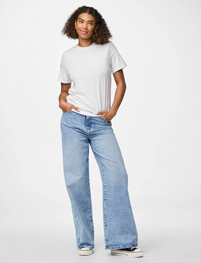Pieces Pcria Ss Solid Tee Jrs Noos Bc - White - XL