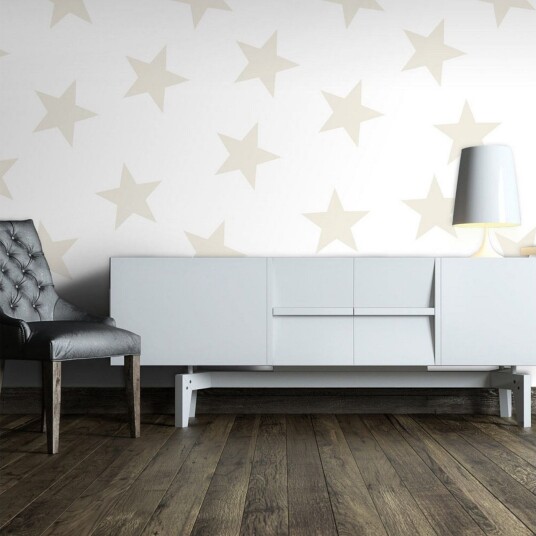 Fototapet Beige Star 150x105 - Finnes i flere størrelser