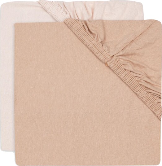 Jollein Stretchlaken 60x120 2-pakk Blush/wild Rose