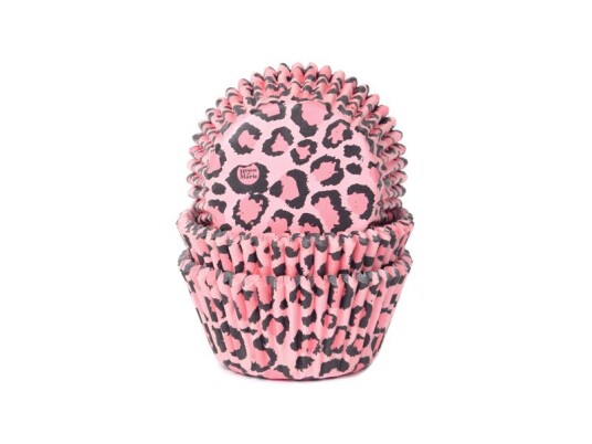 House Of Marie Muffinsformer Rosa Leopard Pk/50 