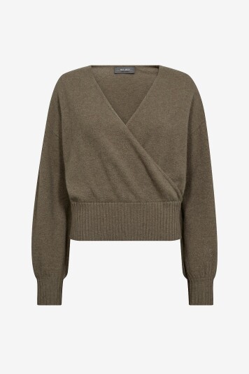 MOS MOSH - Pullover mmAdy Cashmere Wrap Knit - Brun