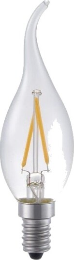Spl E14 1,5W dimbar LED kronepære med tipp C35 140lm 2500K klart glass filament Dimbar : Dimbar Kulør : Ekstra varm Spl E14 1,5W dimbar LED kronepære med tipp C35 140lm 2500K klart glass filament Dimbar : Dimbar Kulør : Ekstra varm